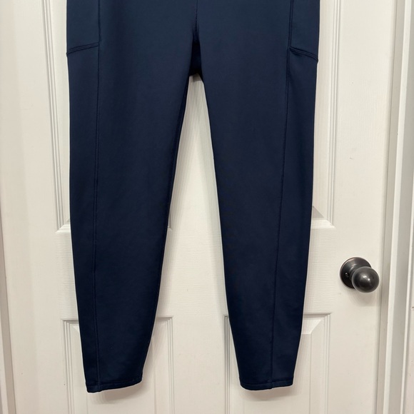 Navy Fleece-Lined Leggings | Spyder Active XL - Picture 5 of 11